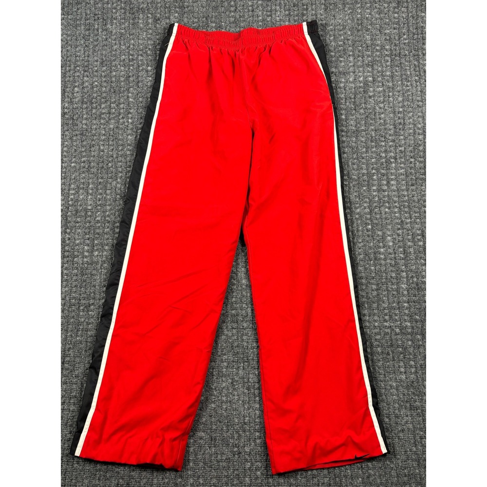 Nike Vintage Track Pants Side Stripe Red Black White L H40510SID Y2k